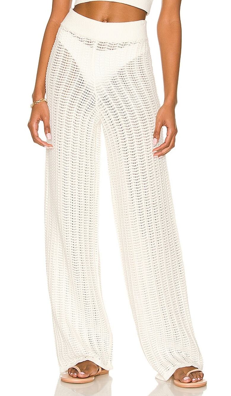 Tularosa Open Knit Cream Maeve Pants Size M